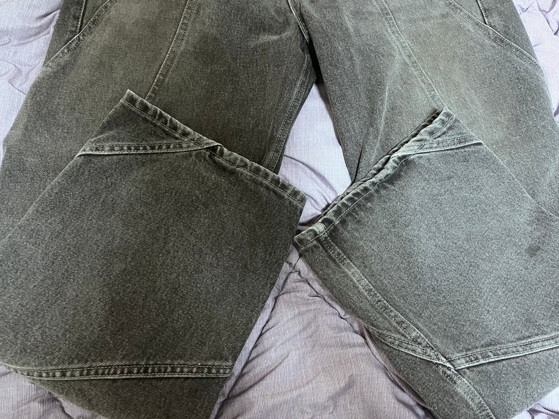 add-토네이도 와이드 데님 그레이 상품이미지4