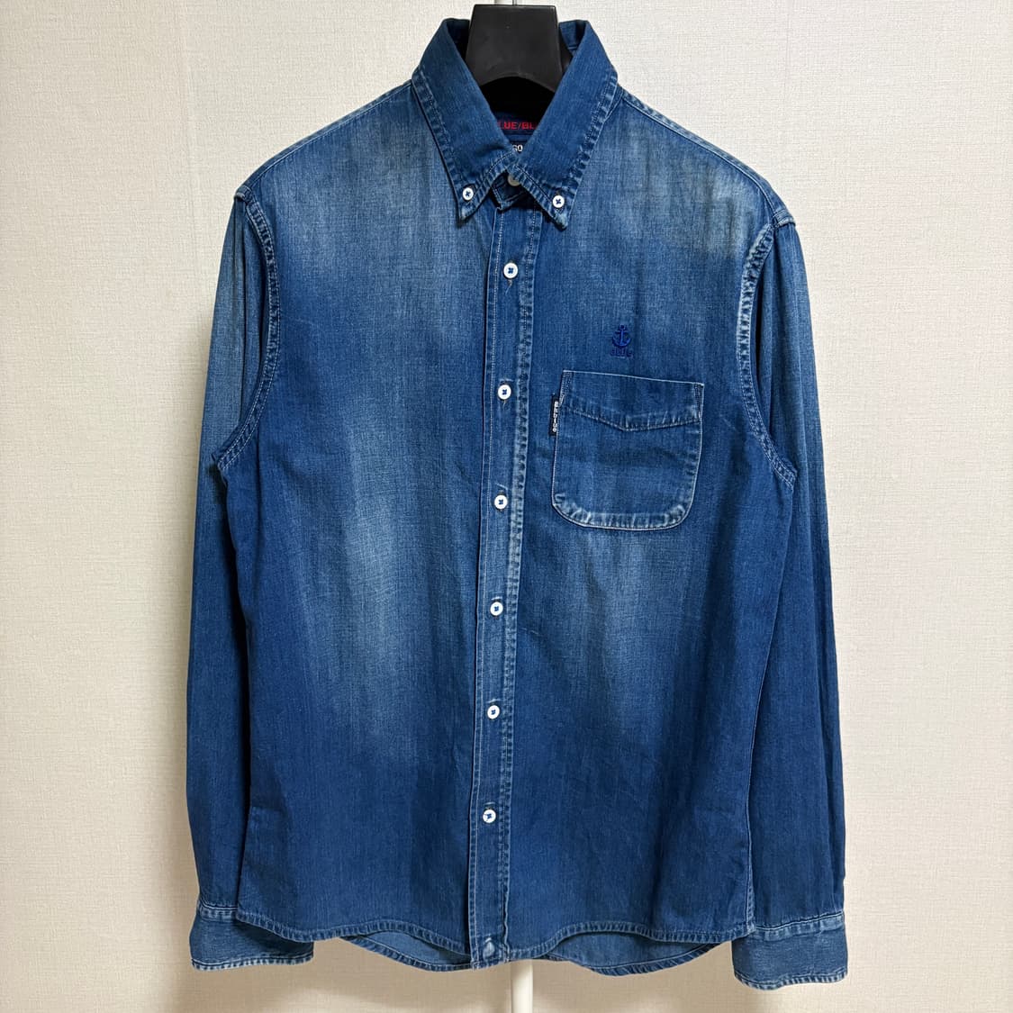 블루블루 인디고 다이 워시드 데님셔츠 / 블루, 3 상품이미지1