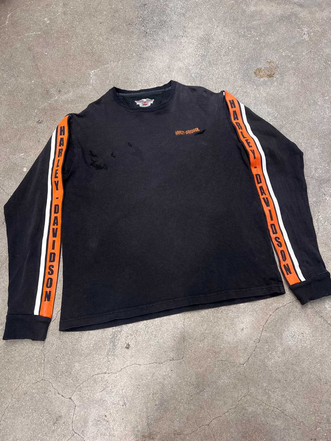 90‘s 할리데이비슨 헤비온스 롱슬리브 자수커스텀 상품이미지1