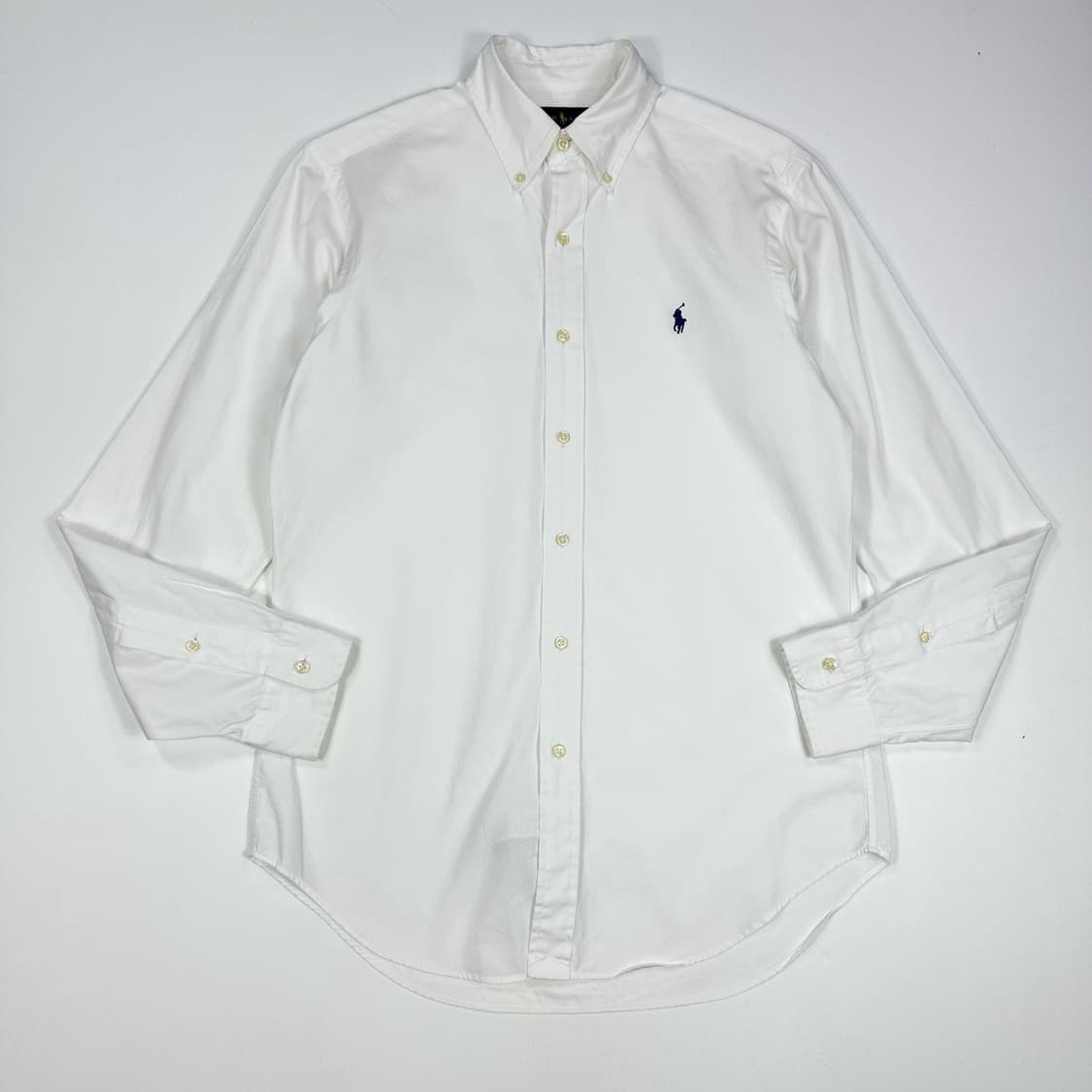 폴로 랄프로렌 클래식핏 솔리드 셔츠 화이트 S 상품이미지1