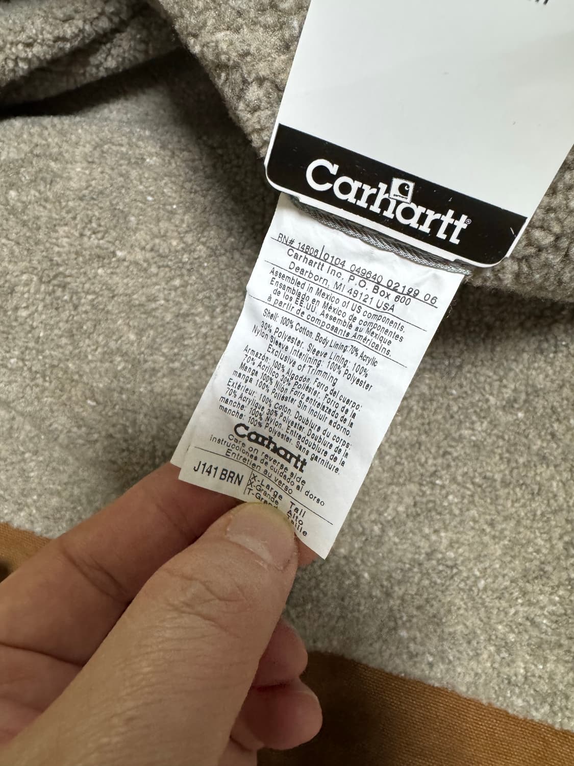 칼하트 시에라 j141 brn 데드스탁 상품이미지6