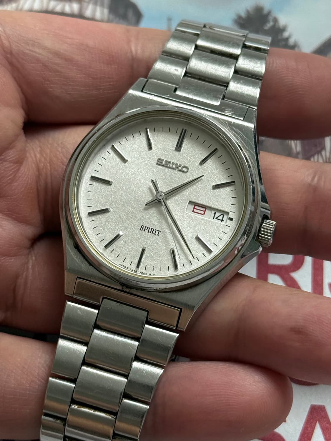 Seiko 세이코 쿼츠 SPRIT 스노우 플레이크 Day-Date 199 상품이미지3