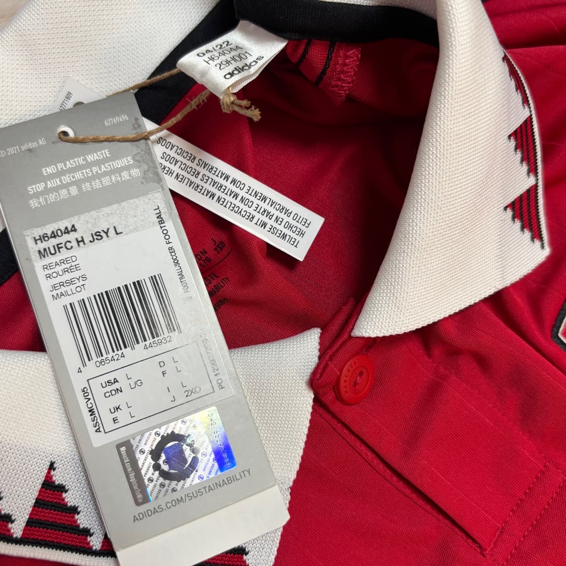 아디다스 22 23 맨유 맨체스터 유나이티드 홈 긴팔 호날두 유니폼 상품이미지4