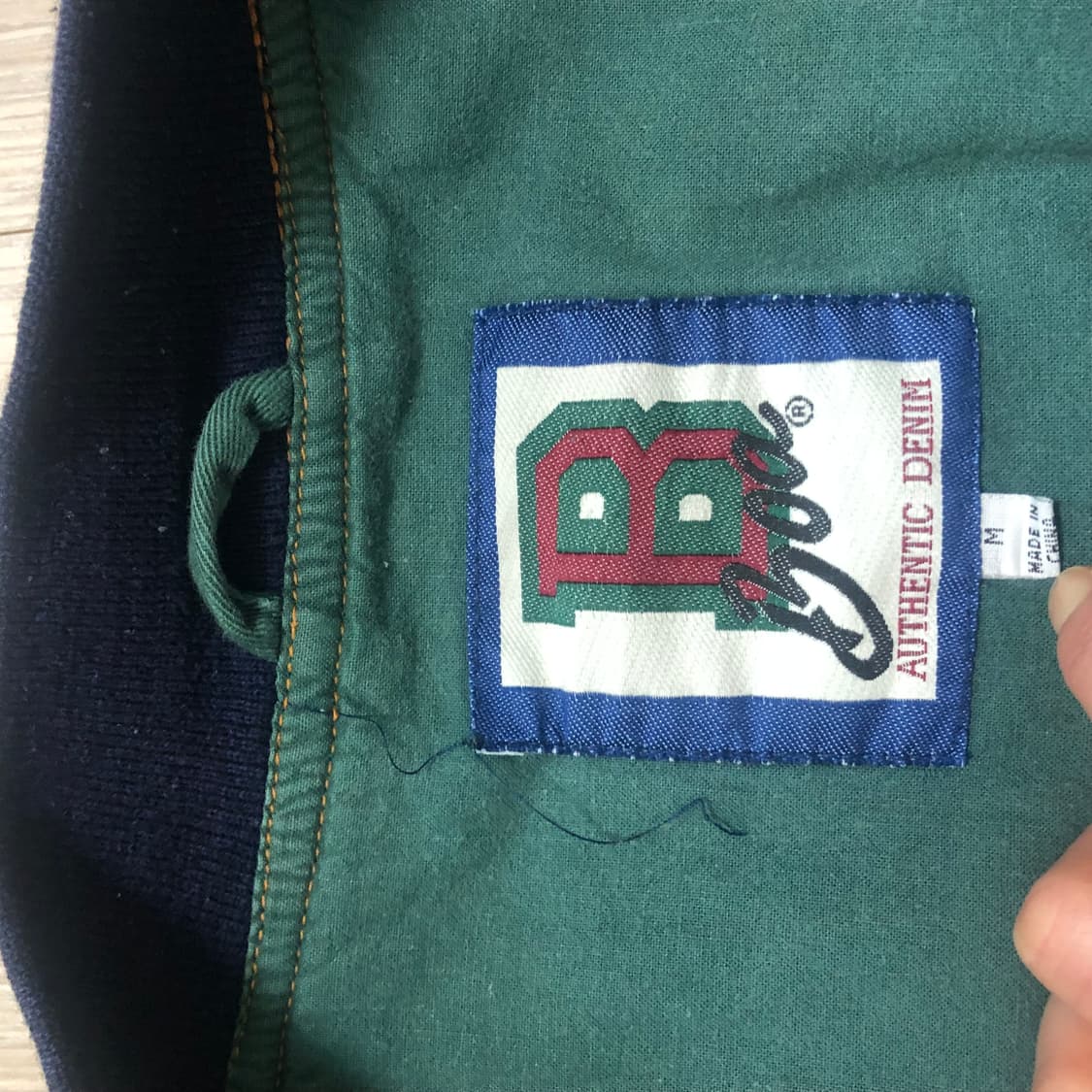 Nestle 로고 데님 빈티지 바시티 자켓 M 상품이미지6