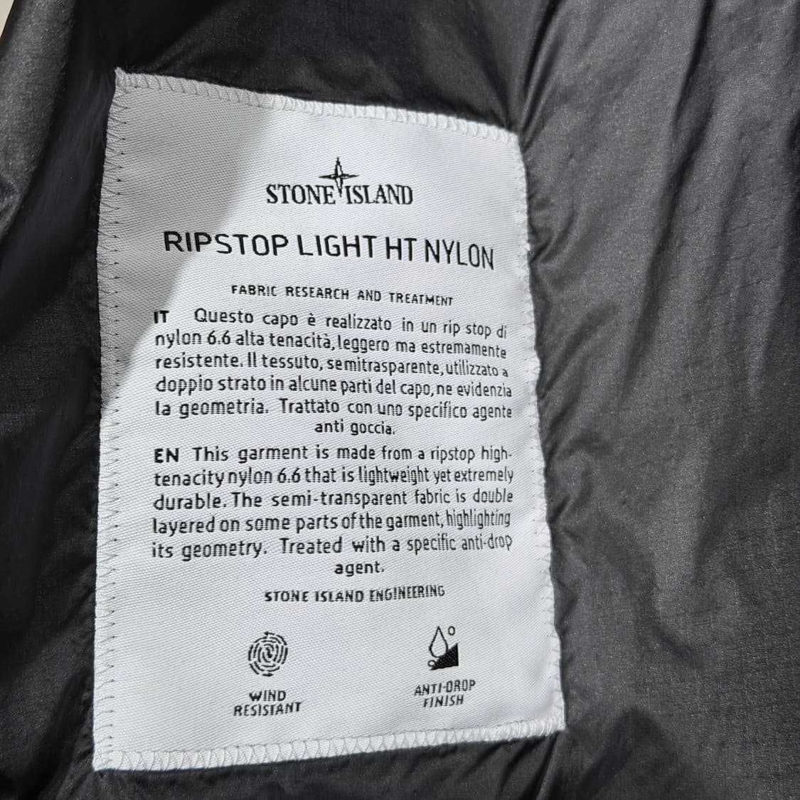(A+/XXL) / 스톤아일랜드 립스탑 나일론 라이트 후드 자켓 상품이미지7