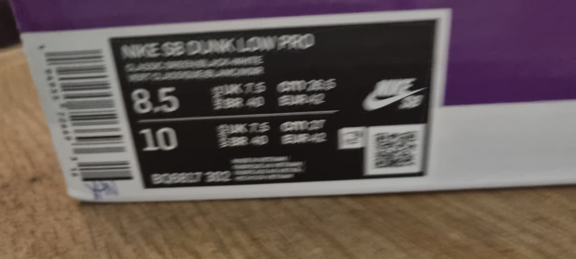 [극미중고] 나이키sb 덩크로우 그린 265 상품이미지5