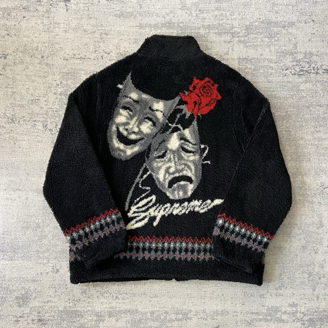 슈프림 드라마 마스크 플리스 자켓 블랙 상품이미지8