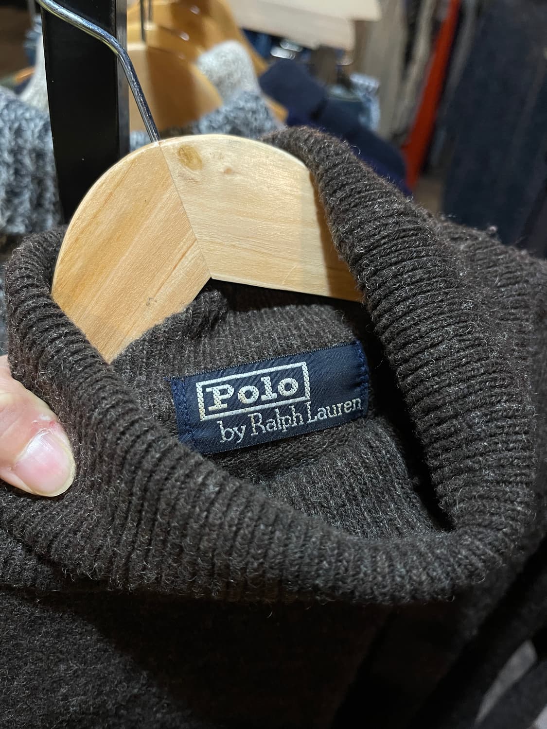 폴로 브라운 니트 상품이미지3