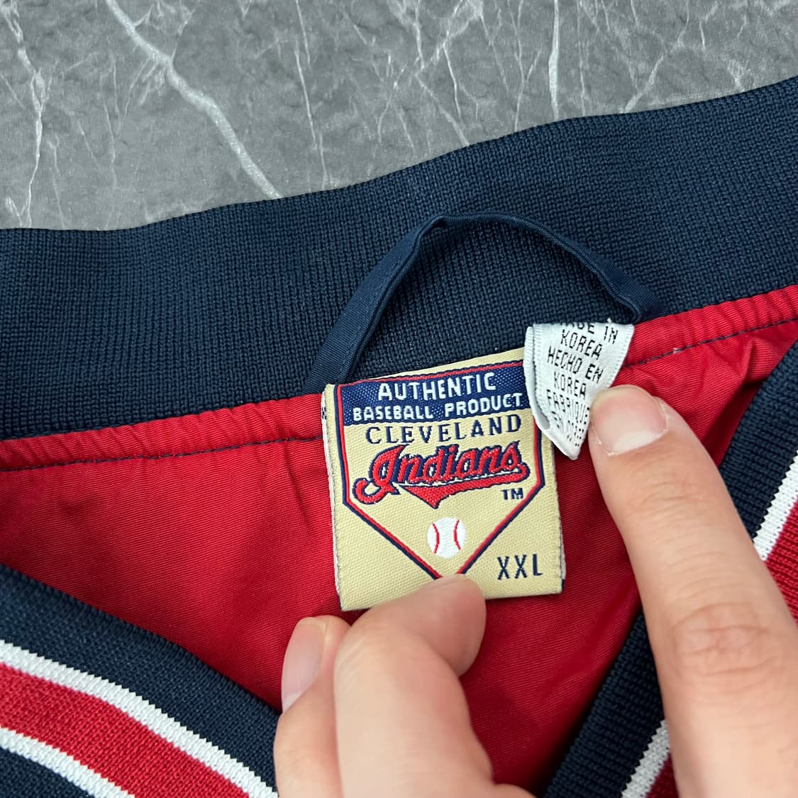 MLB 클리블랜드 인디언스 나일론 풀오버 웜업 상품이미지4
