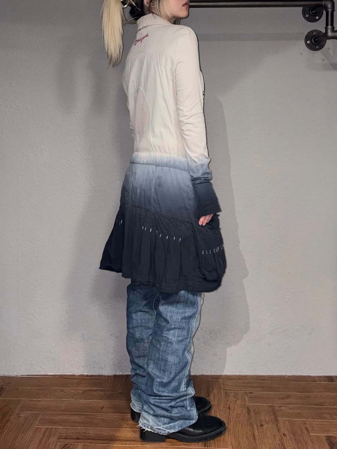 데시구알 그라데이션 집업 원피스 상품이미지3