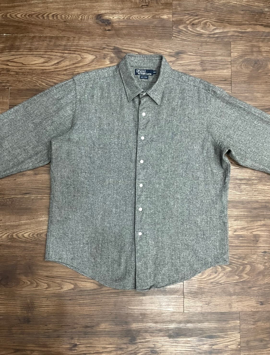 폴로 랄프로렌 울 체크 셔츠 그레이 상품이미지2