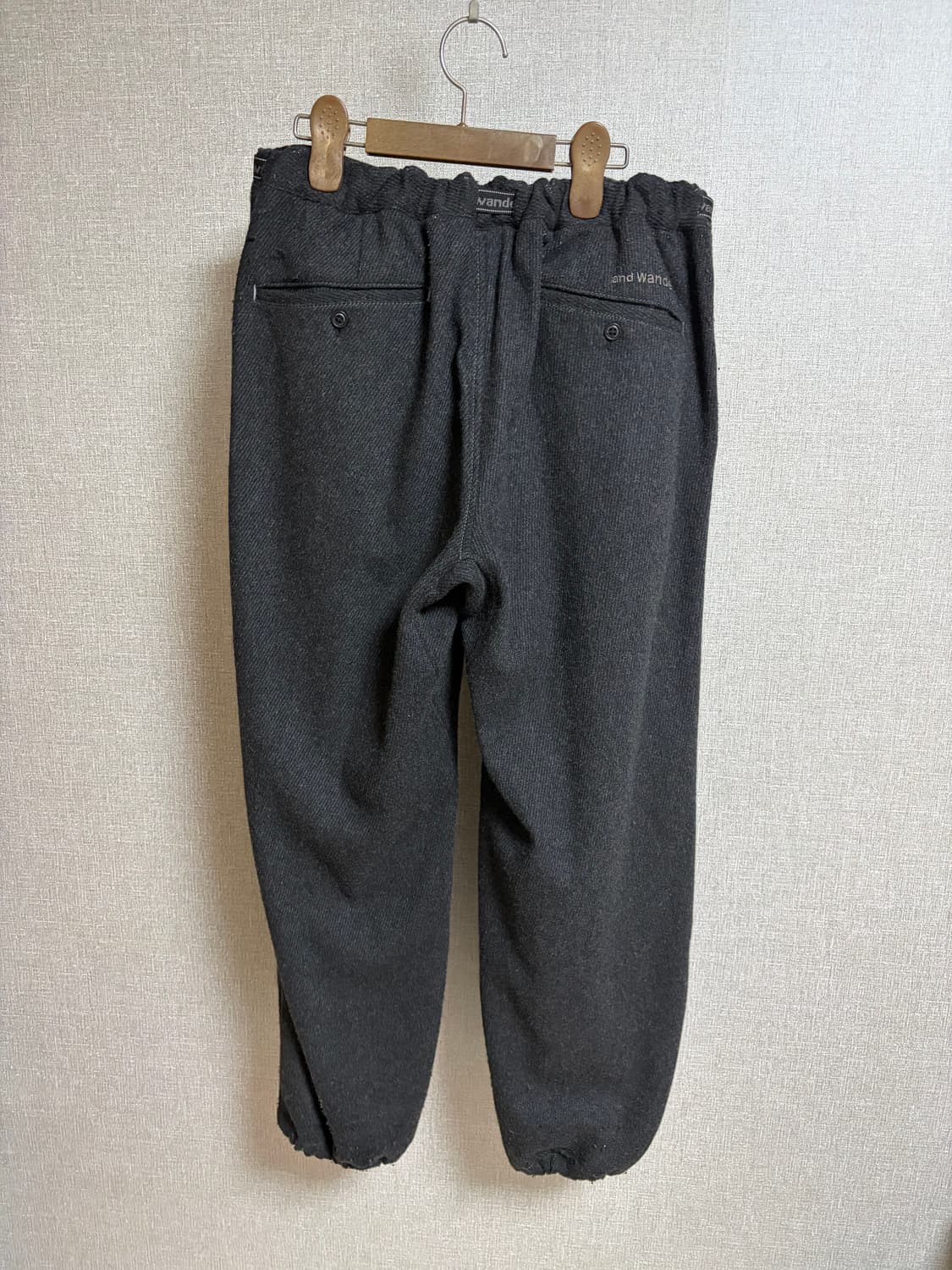 앤드원더 rewool tweed wide pants XL 상품이미지2