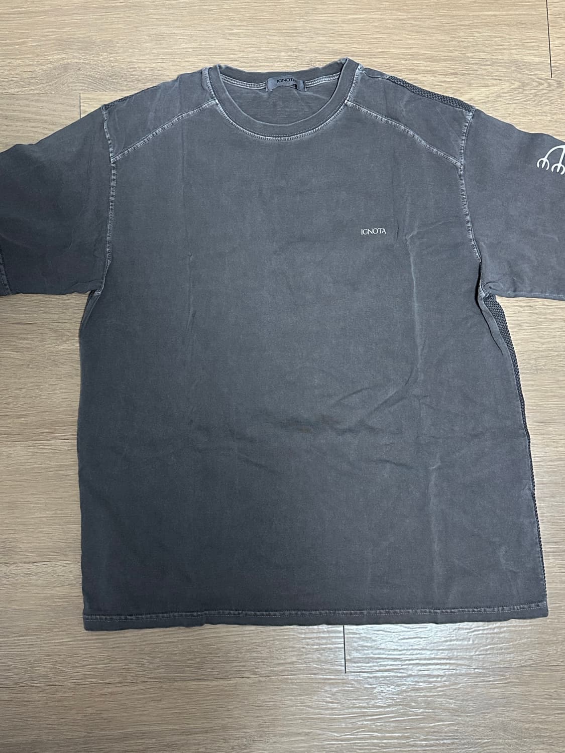 IGNOTA 워싱 반팔 티셔츠 상품이미지1