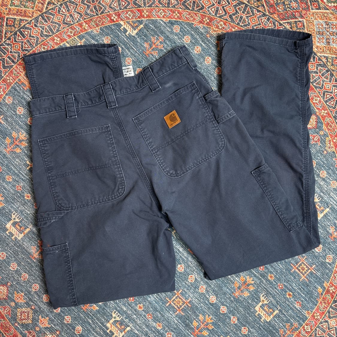 칼하트 가죽탭 카펜터팬츠 상품이미지3