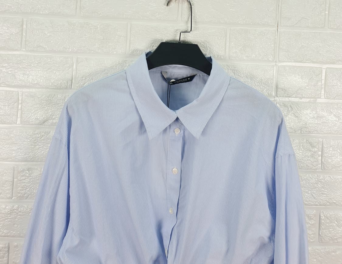 [M]자라 스트라이프 꼬임 크롭 셔츠 (새상품) 상품이미지4