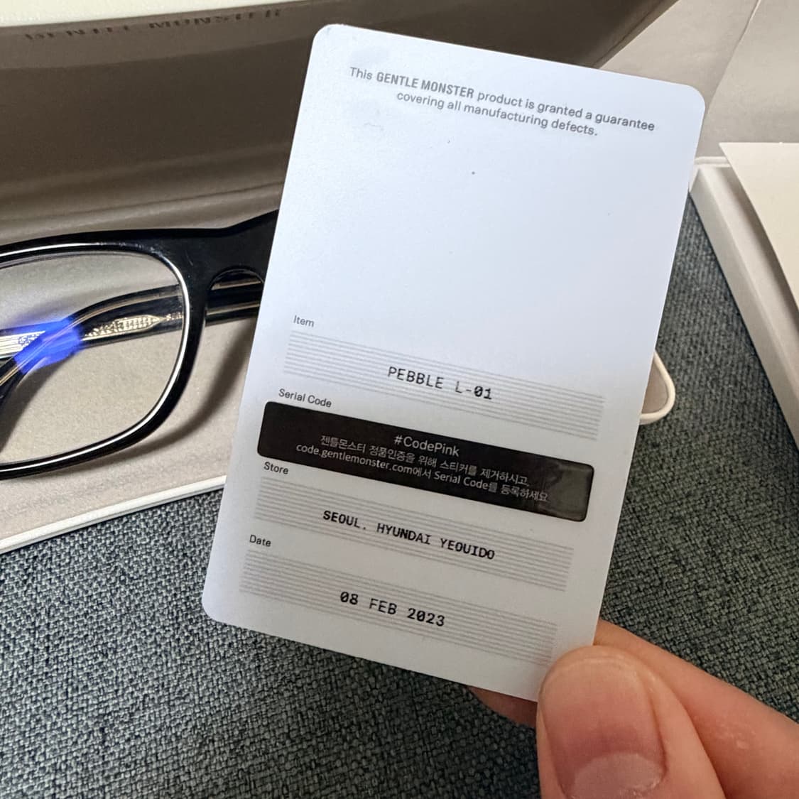 젠틀몬스터 페블 PEBBLE L-01 상품이미지2