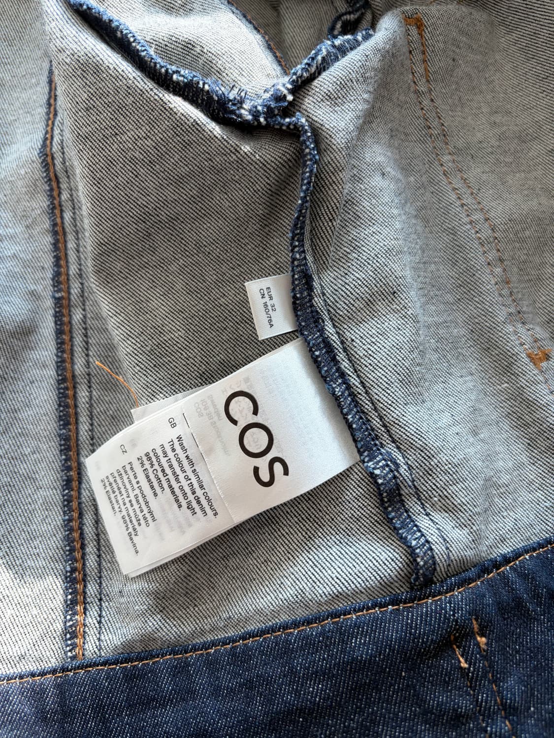 COS 생지데님 자켓 32사이즈 상품이미지2