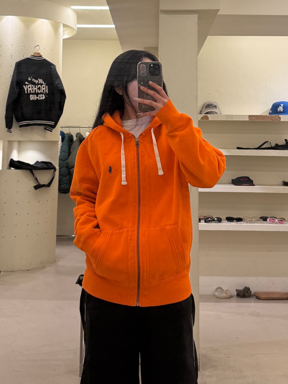 폴로 랄프로렌 오렌지 포니 스웻 후드집업 U761 상품이미지1