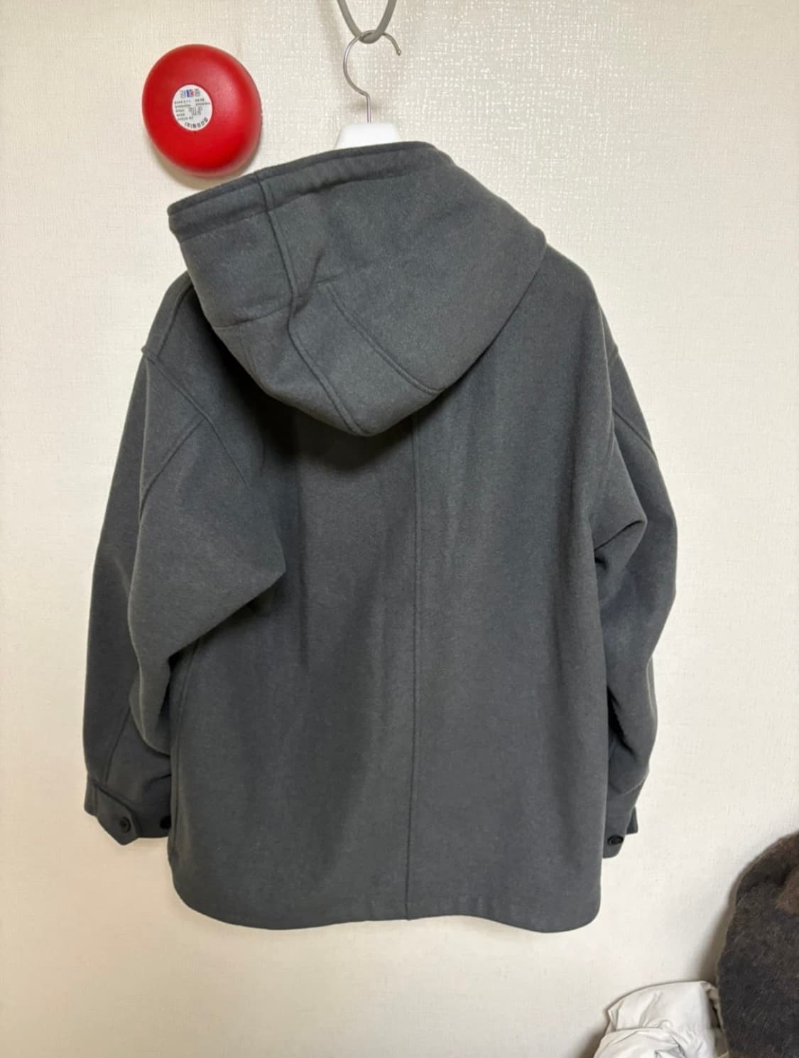 GU 코지 멜톤 파카 그레이 M (숏코트) 상품이미지4