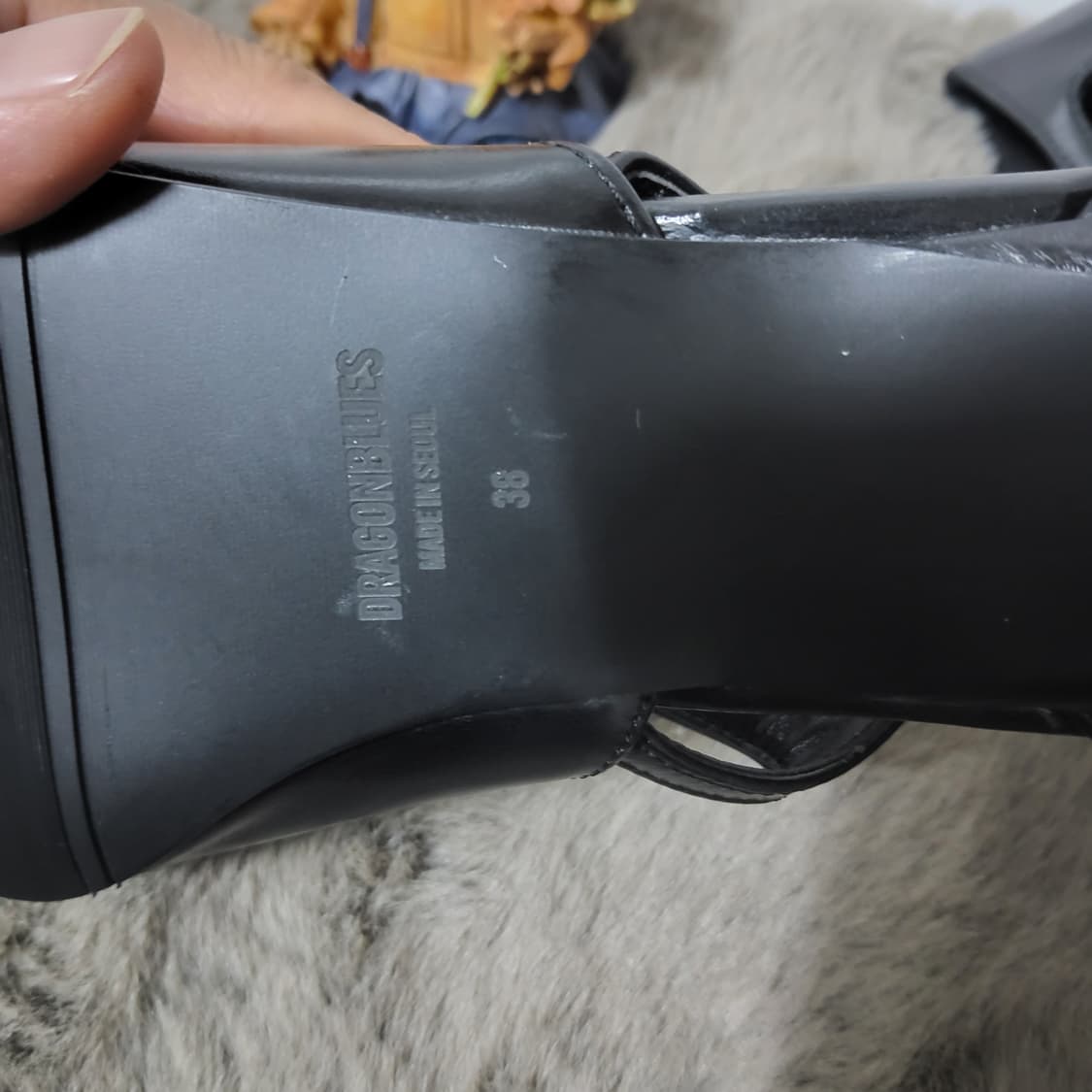 새상품 orr 오르 드레곤블루스 펌프스 플랫 슬링백 38 250 상품이미지5