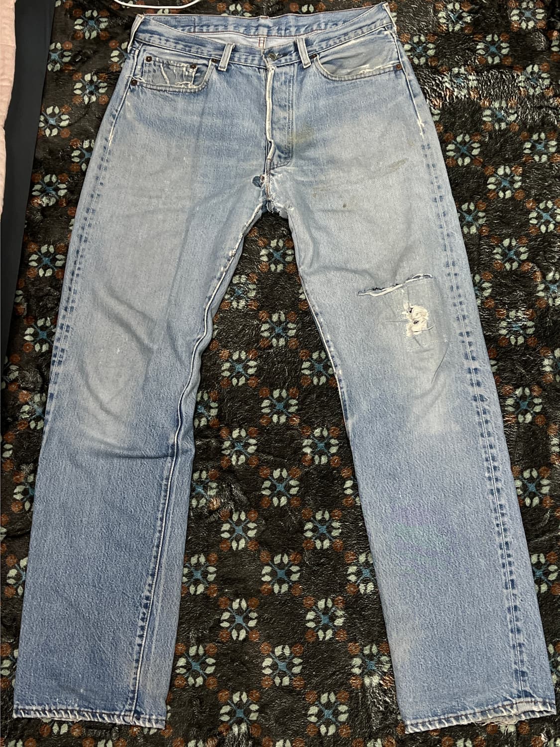 80s USA 빈티지 리바이스 501 66후기 셀비지 데님 팬츠 상품이미지1