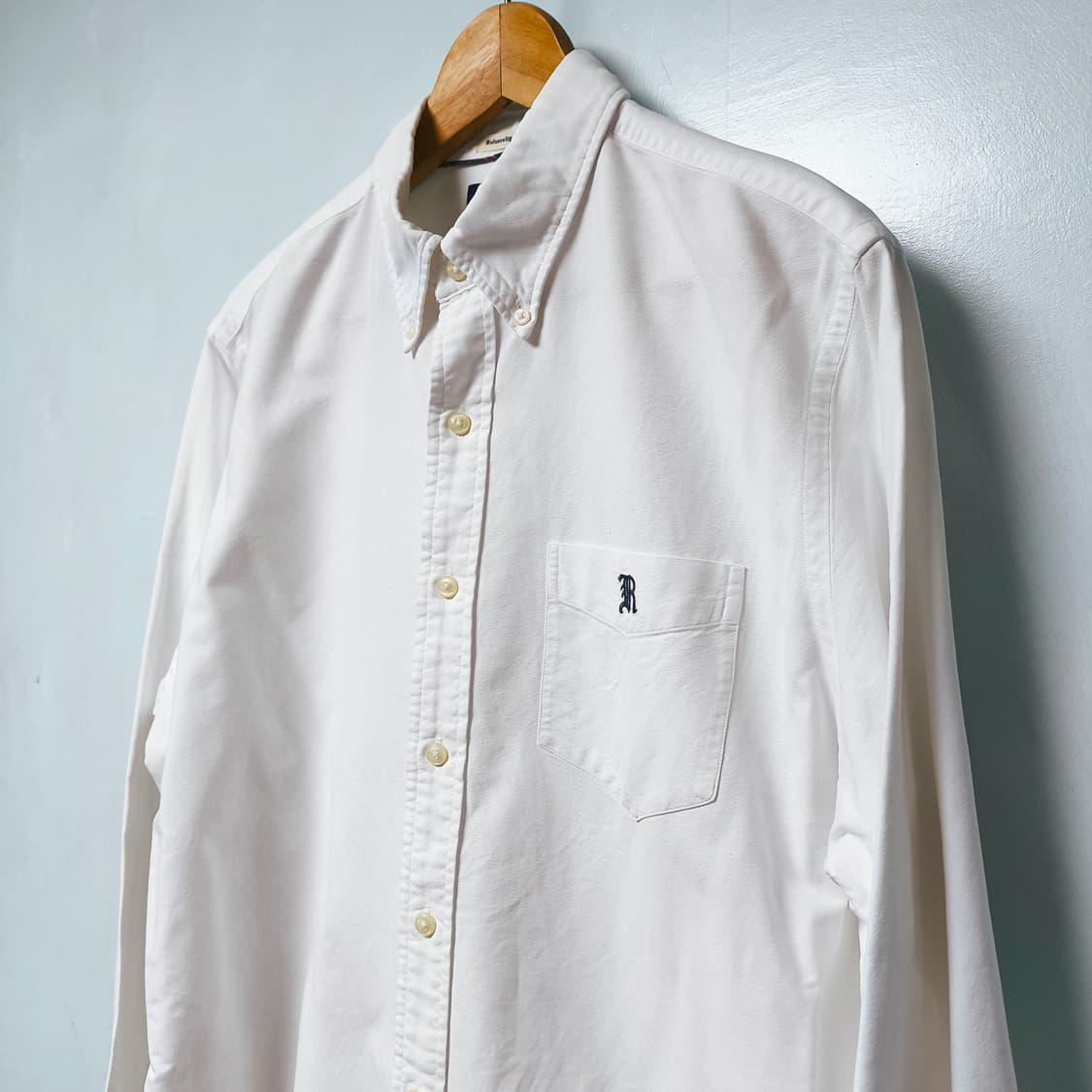 [L] 폴로 랄프로렌 럭비 화이트 옥스포드 셔츠 상품이미지1