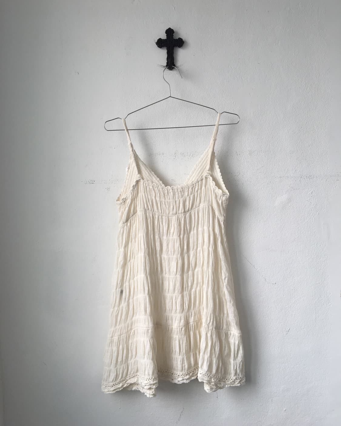 Crochet trimming layer sleeveless onepie 상품이미지4