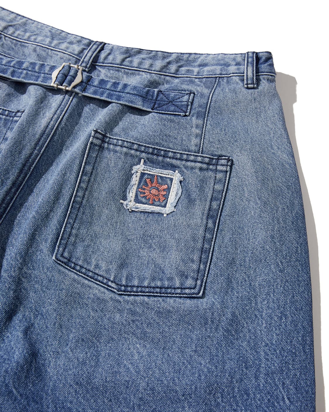 카락터 army denim work pants(mid blue) 상품이미지4