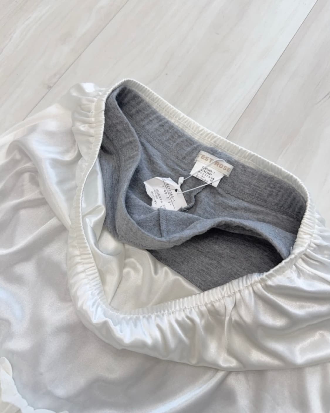 White frilled skirt and leggings set  상품이미지6