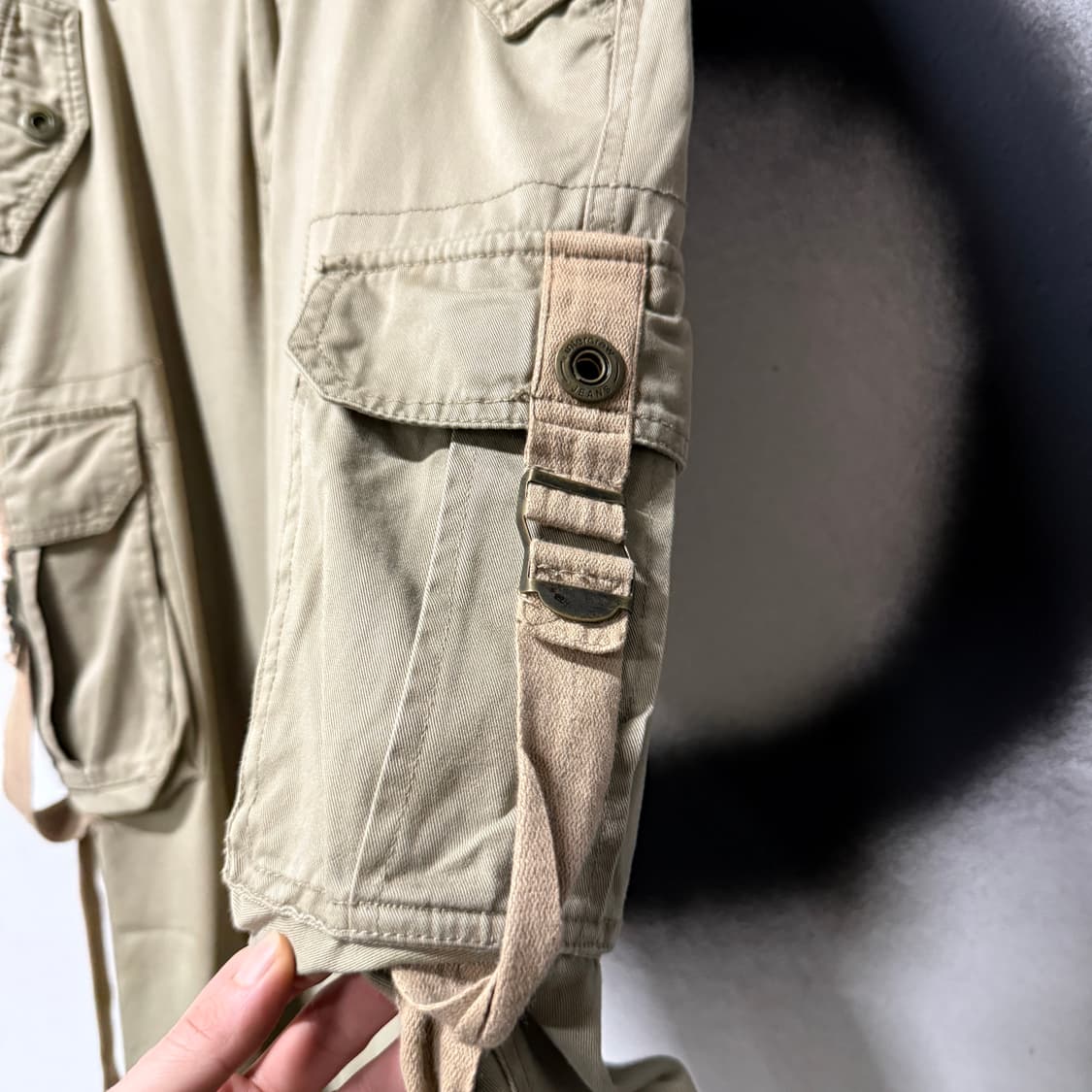 VTG 빈티지 빅사이즈 버클 디테일 코튼 와이드 카고 팬츠 상품이미지6