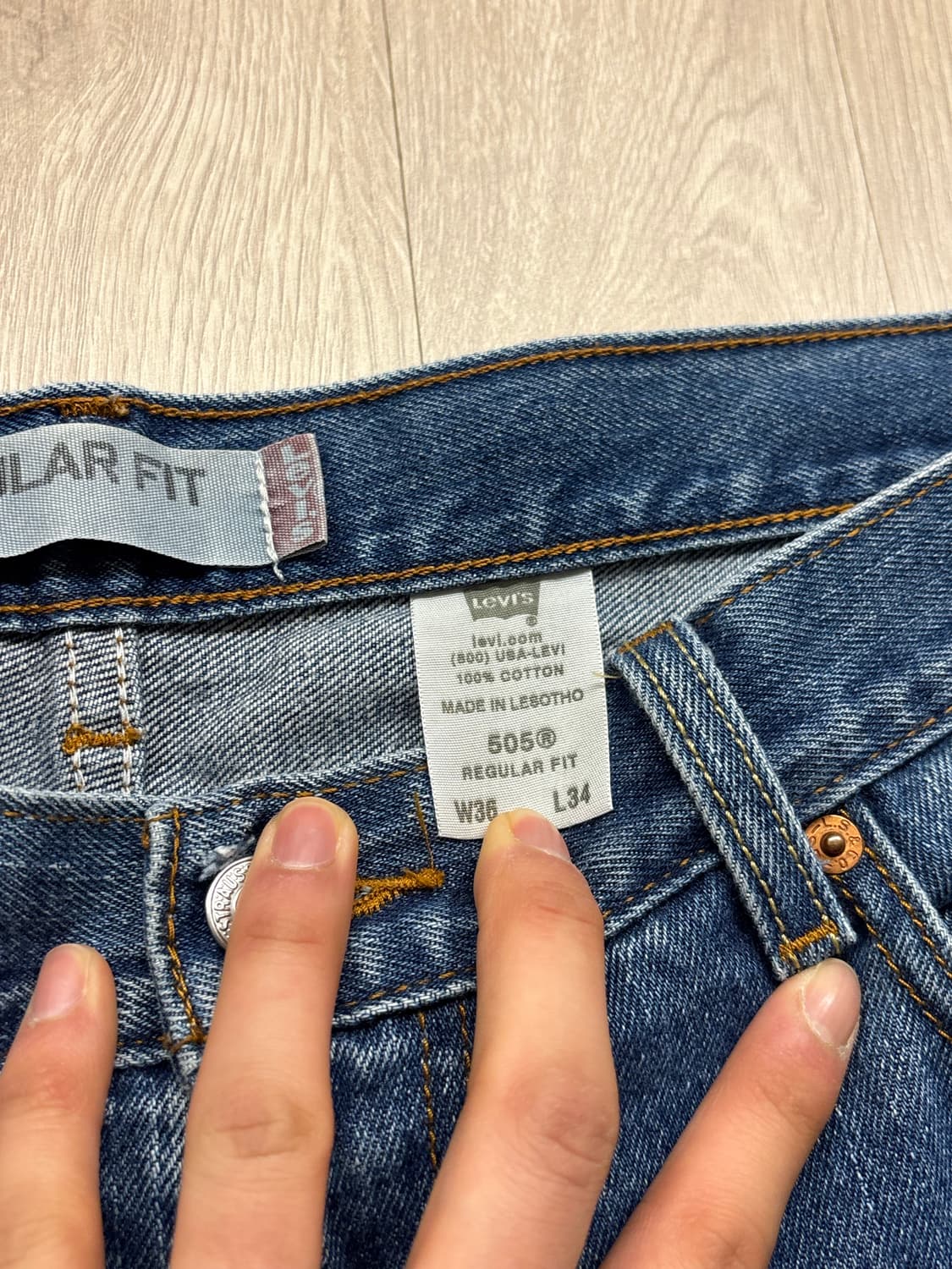 빈티지 리바이스 505 청바지 W36 L34 상품이미지7