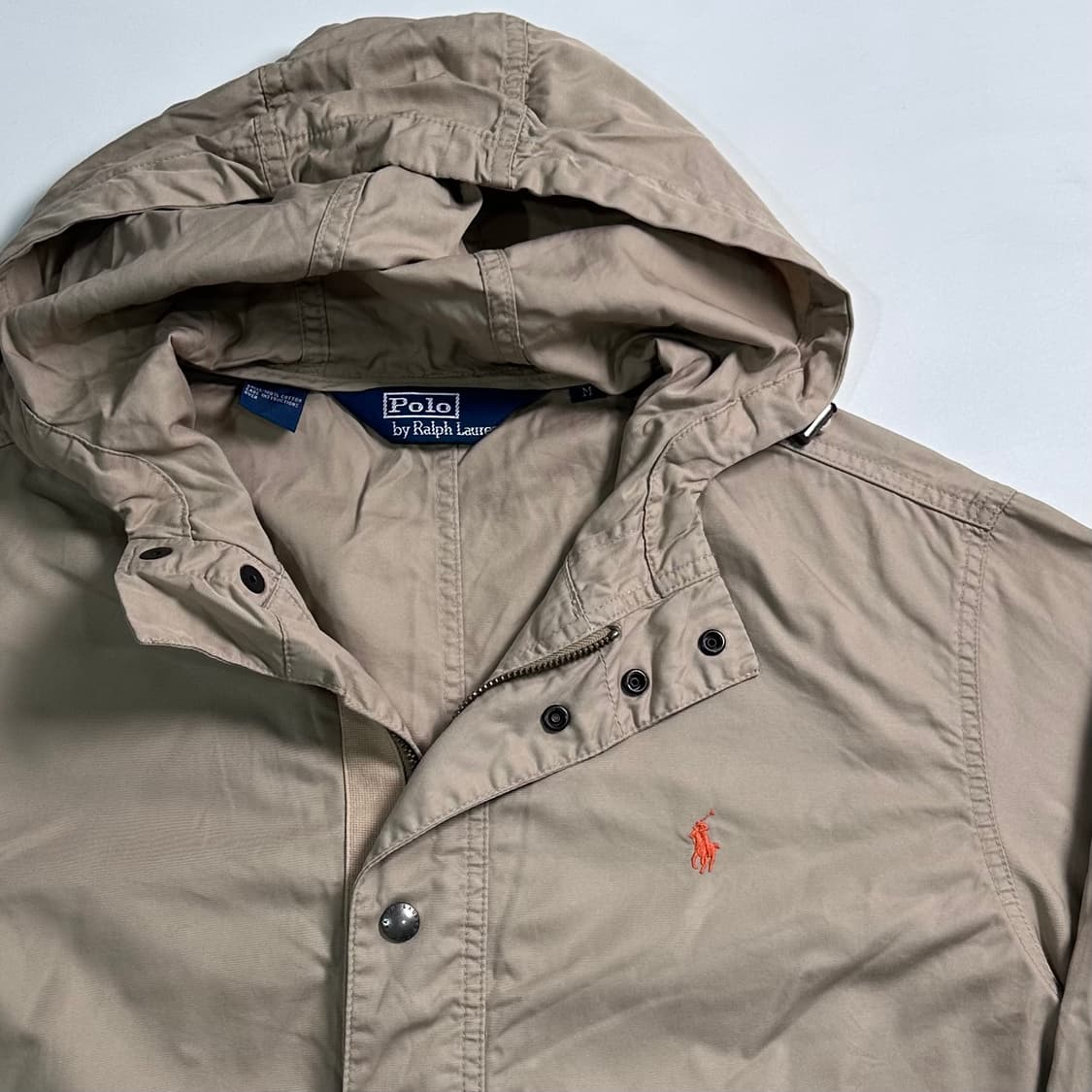 폴로 랄프로렌 베이지 코튼 후드 자켓 상품이미지3