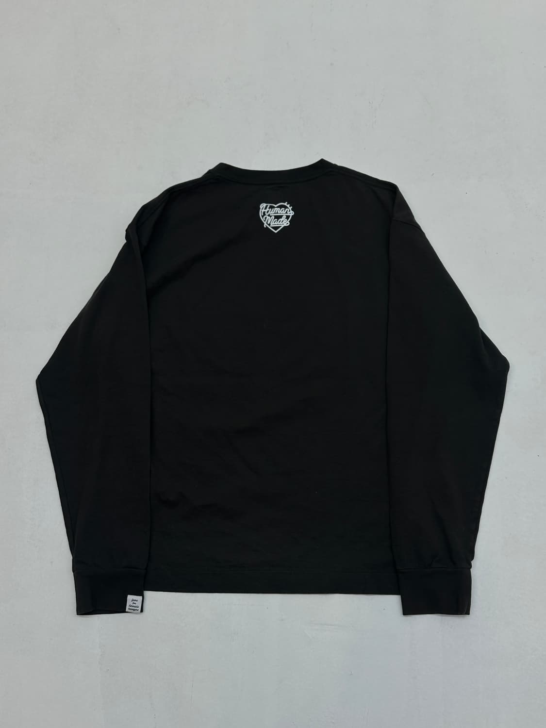 휴먼 메이드 그래픽 롱슬리브 티셔츠 #4 블랙 상품이미지2