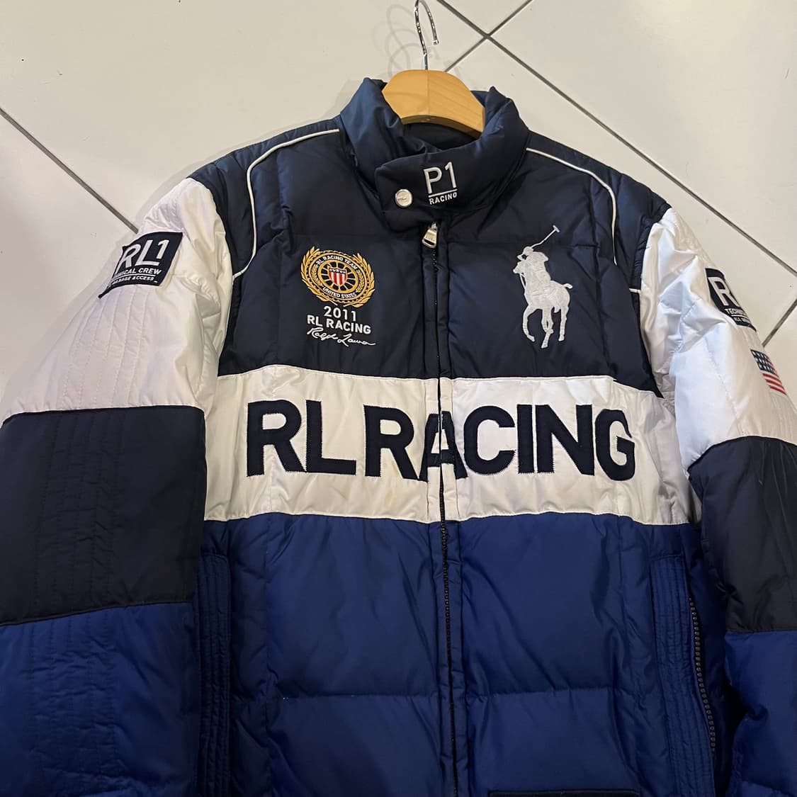 폴로 랄프로렌 빅포니 레이싱 패딩 자켓 점퍼 상품이미지2