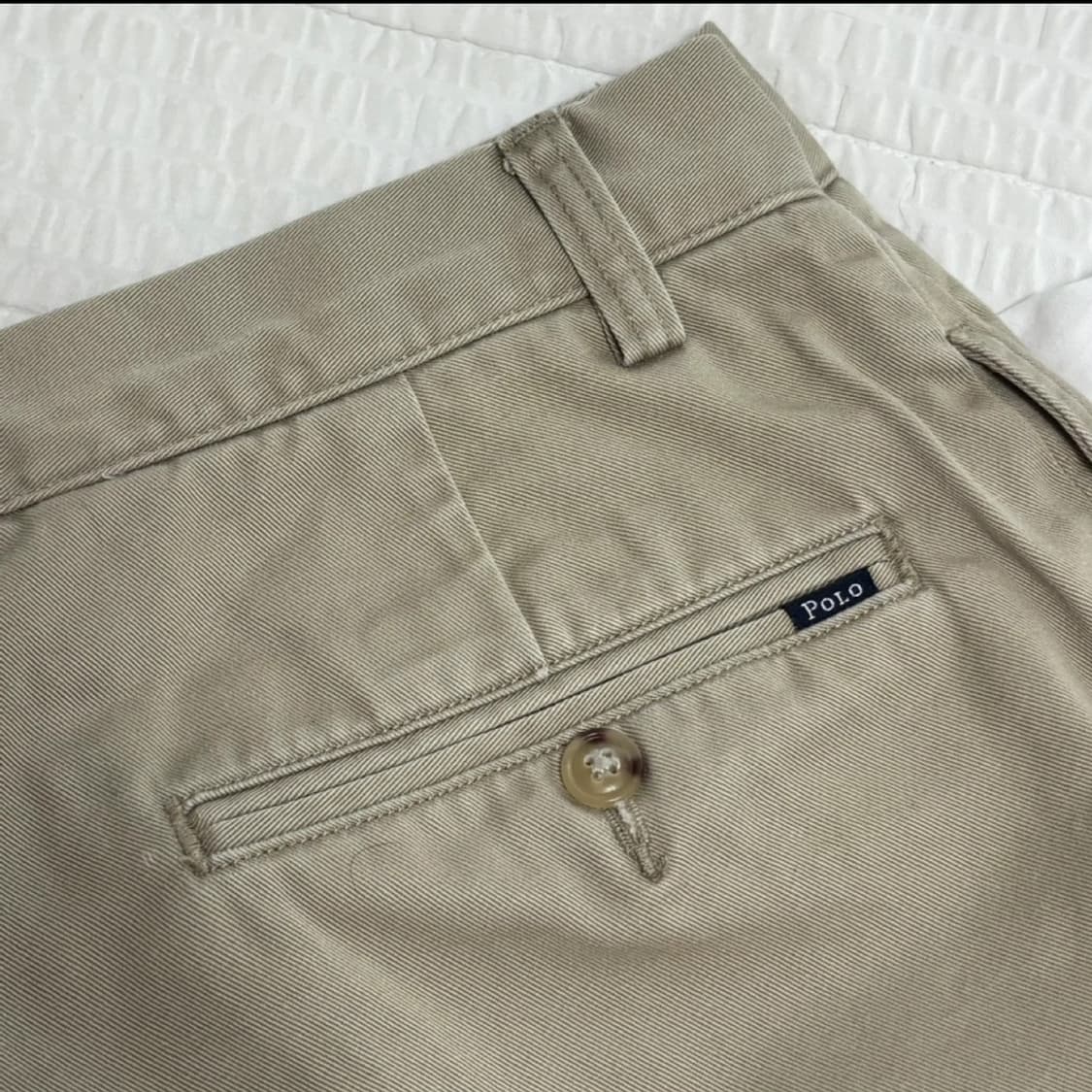 폴로랄프로렌 남자 면바지 투턱 치노 팬트 클래식핏 32 베이지 상품이미지2
