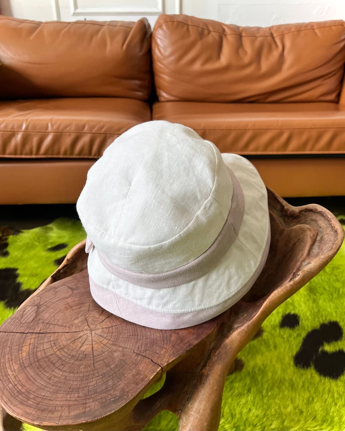 LANVIN en Blue Classic Linen Bucket Hat 상품이미지5