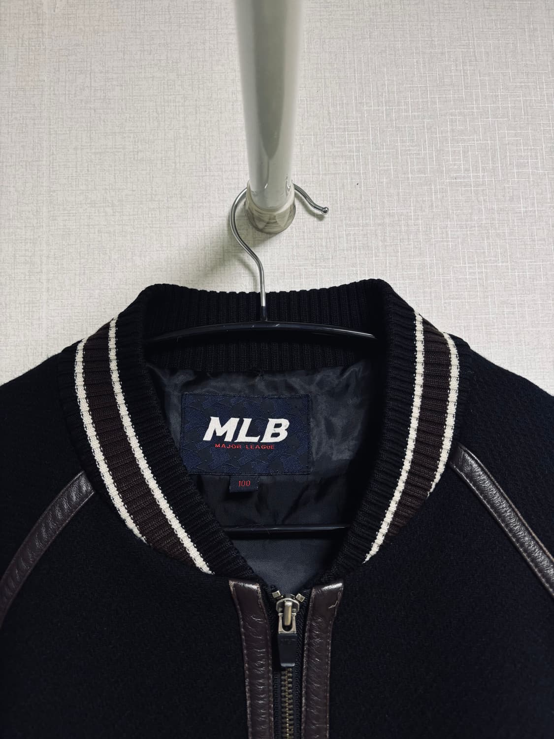 MLB Boston Braves 울 & 양가죽 믹스 스타디움 자켓 상품이미지2