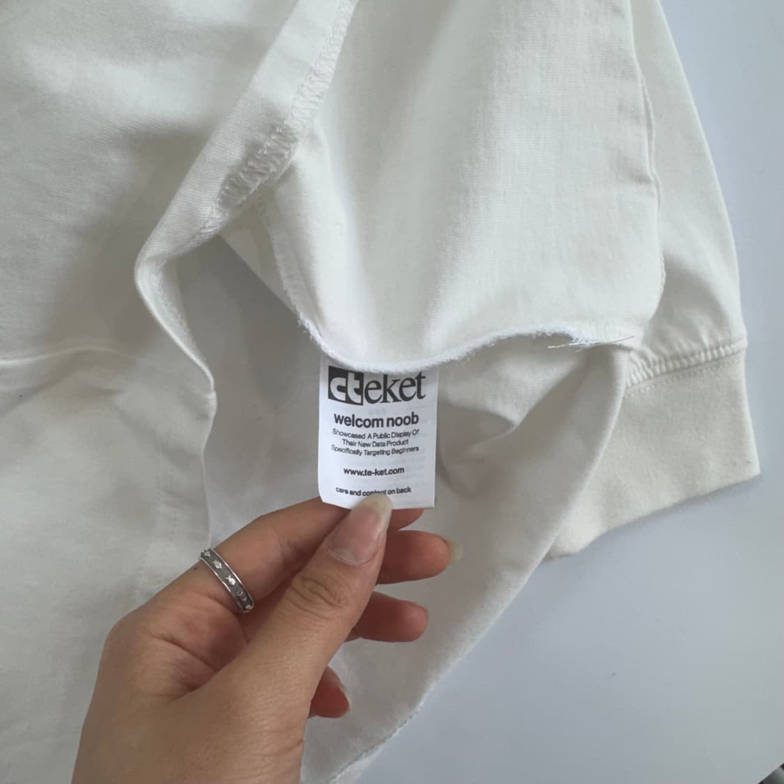 teket 테켓 화이트 롱슬리브  상품이미지6