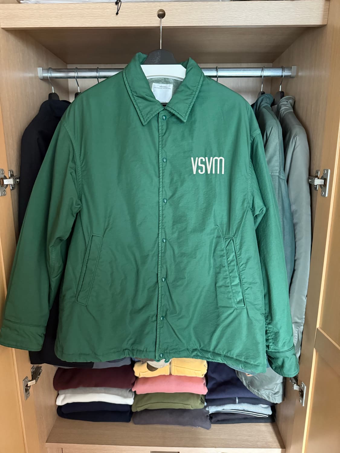 [1] 비즈빔 23SS 코치자켓 그린 상품이미지1