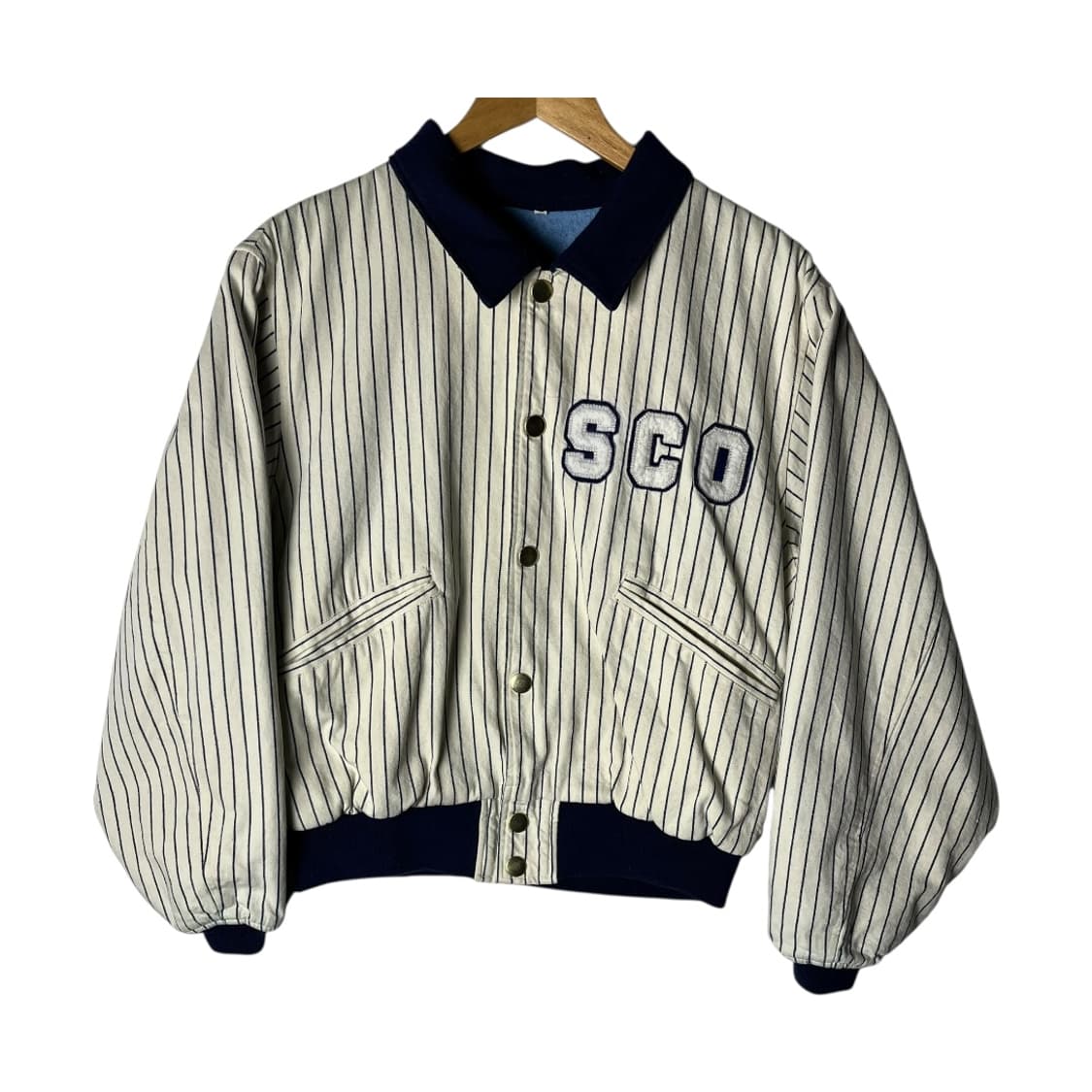 [Edwin] 00's 에드윈 베이스볼 히코리 봄버자켓 상품이미지1