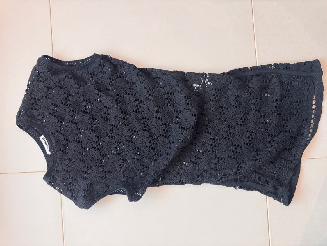 Jilsander 크로셰 언발란스 넥 니트탑 상품이미지1