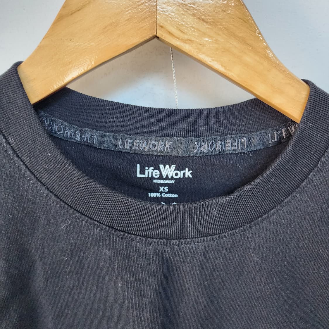 라이프워크 반팔 티셔츠 블랙 상품이미지2