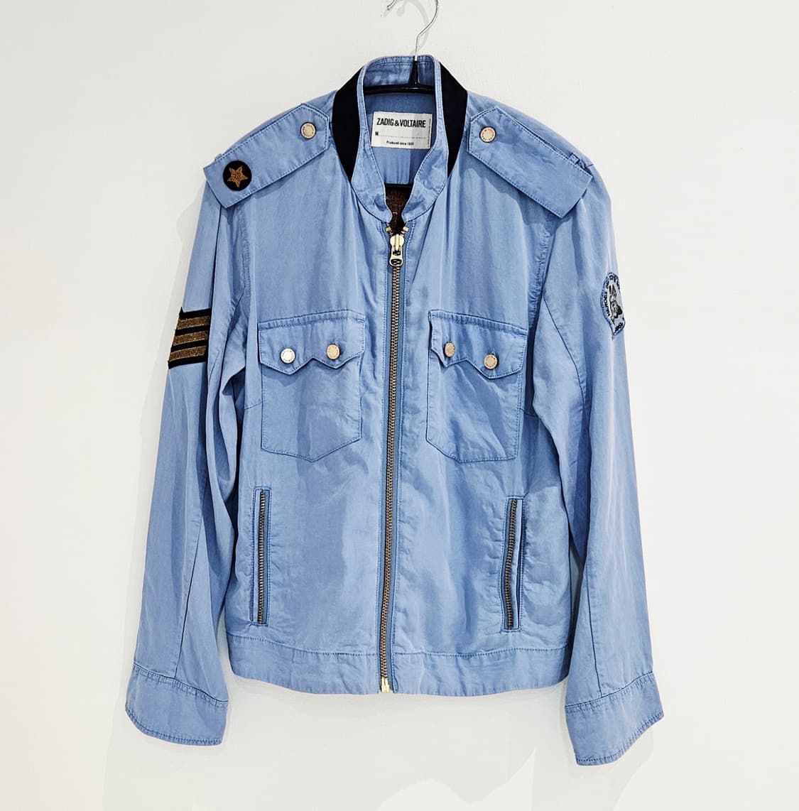 자딕앤볼테르 스컬 자수 여성 데님 자켓 M 상품이미지1