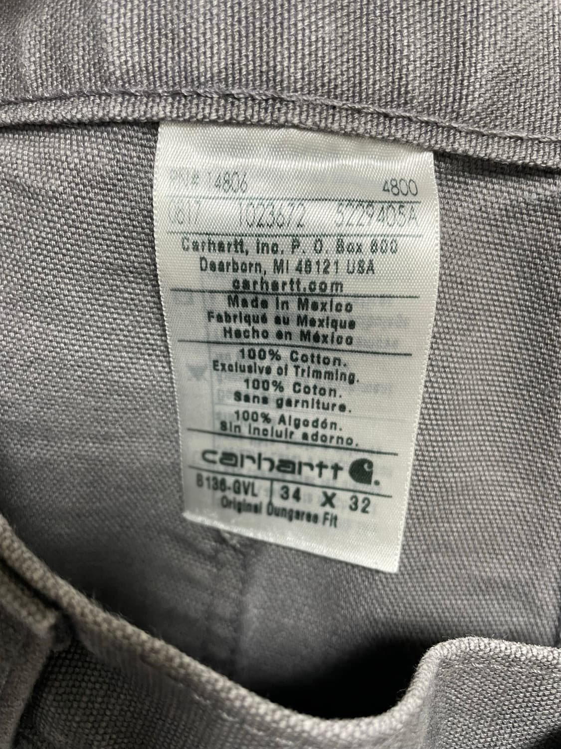 [34x32] 빈티지 칼하트 carhartt b136 gvl 더블니 팬츠 상품이미지3