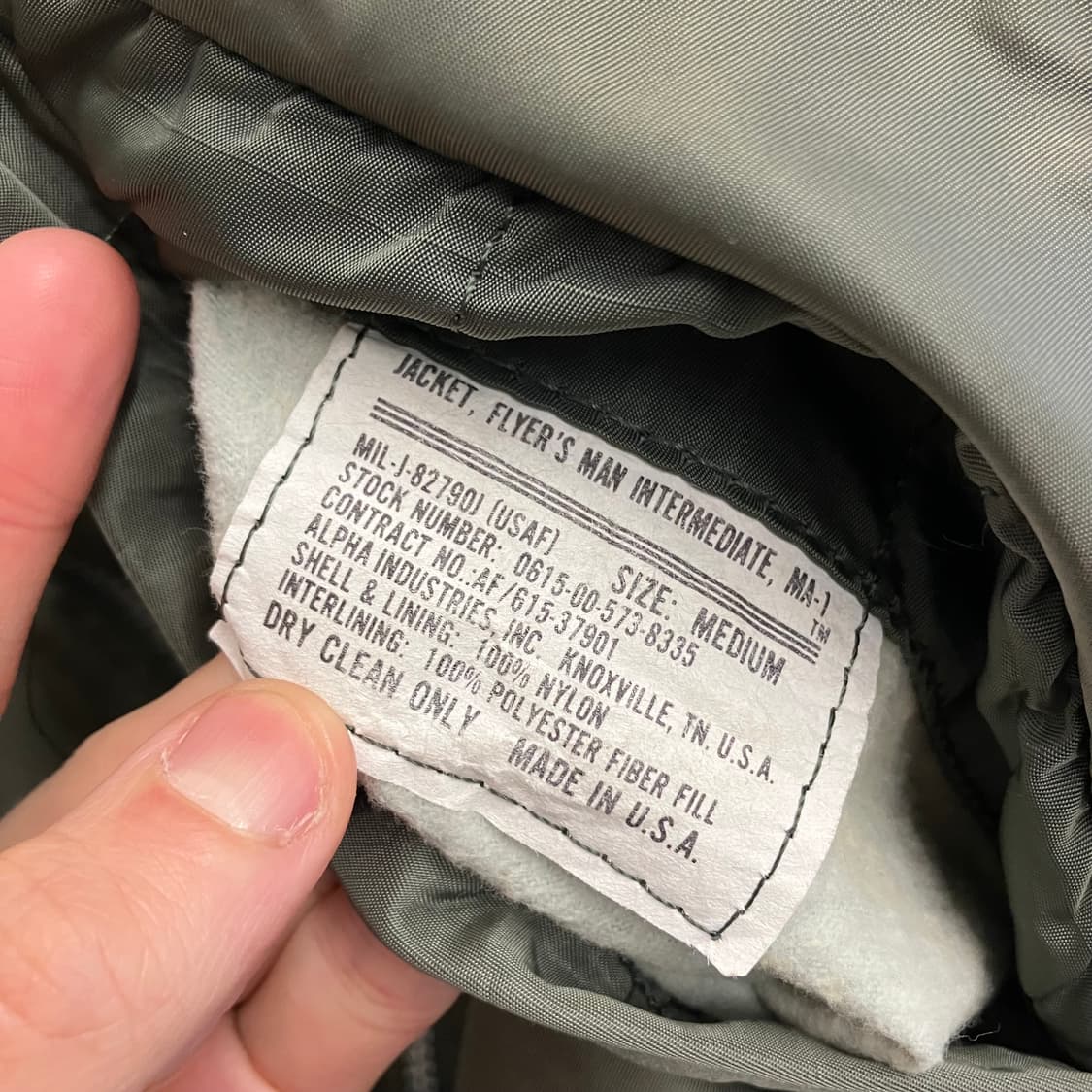 usa 알파인더스트리 항공점퍼 ma1 상품이미지3