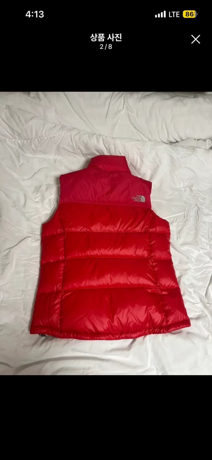 노스페이스 핑크 조끼 패딩 85  상품이미지2