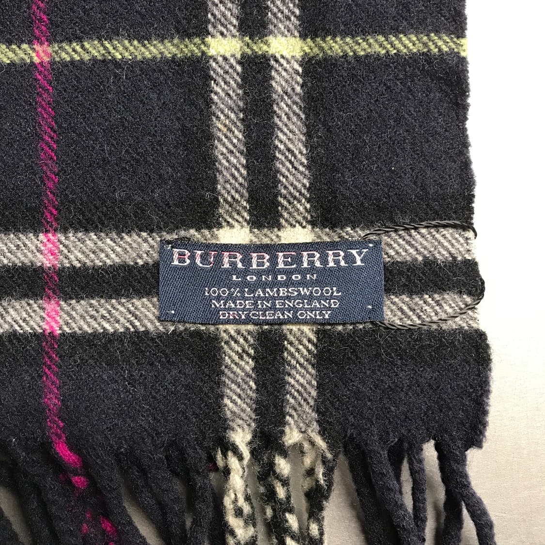 버버리 정품 램스울 머플러 네이비 상품이미지3