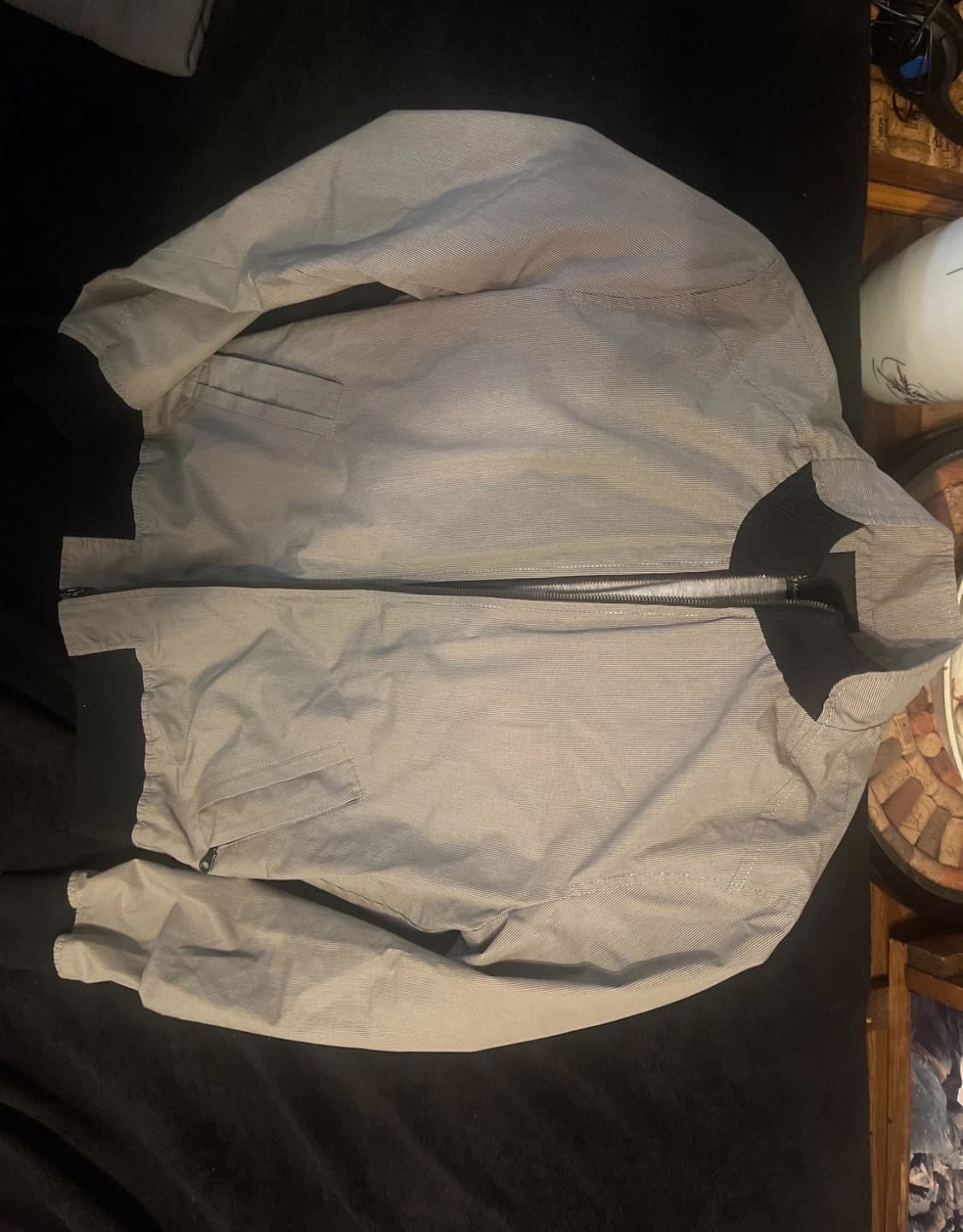 David Mayer 체크 봄버 상품이미지1