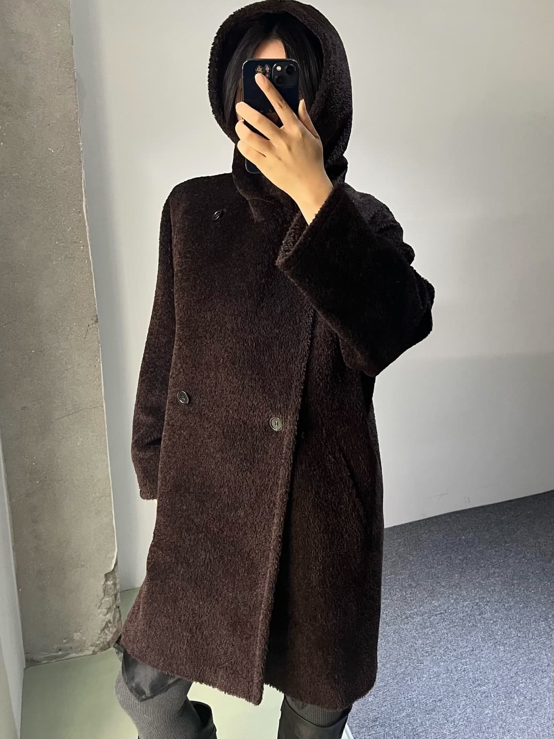 막스마라 알파카 후드 코트 상품이미지3