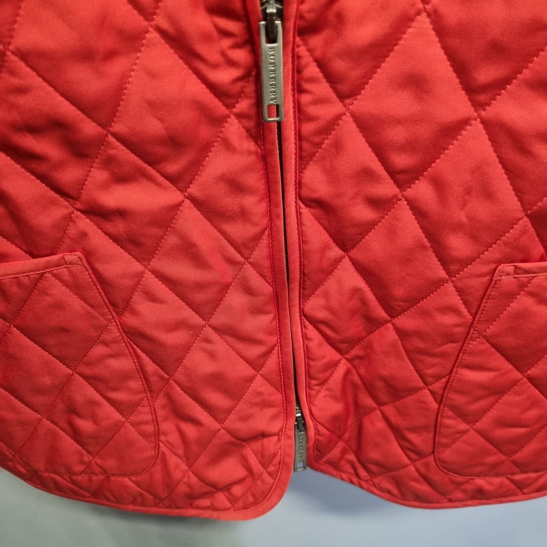 버버리 퀼팅 자켓 레드 상품이미지5